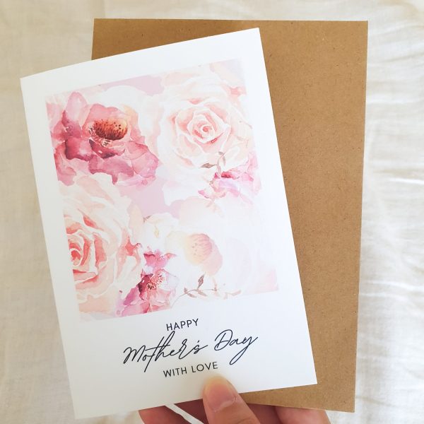 Pink Roses Card