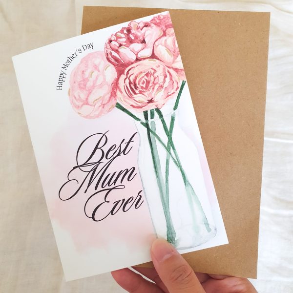 Roses in Vase Card