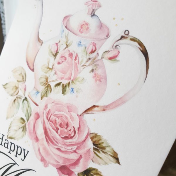 Teapot and Rose Card - Image 4