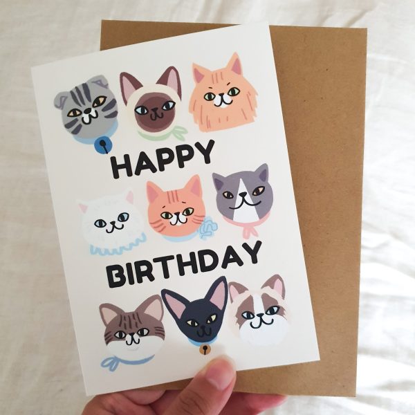 Cute Cats Collage Card