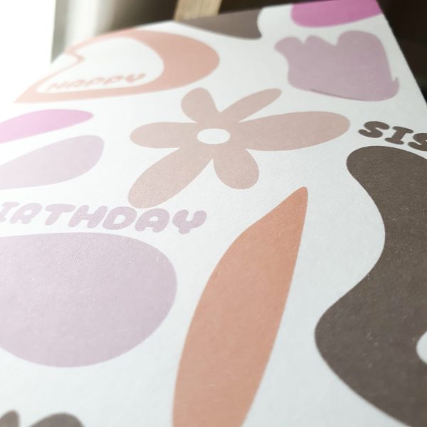 Retro Abstract Birthday Card - Image 3