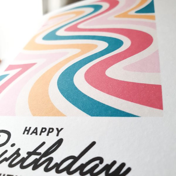 Custom Psychedelic Retro Birthday Card - Image 5