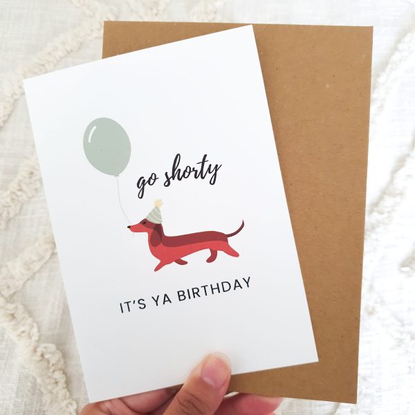 Custom Go Shorty Dachshund Card - Image 8