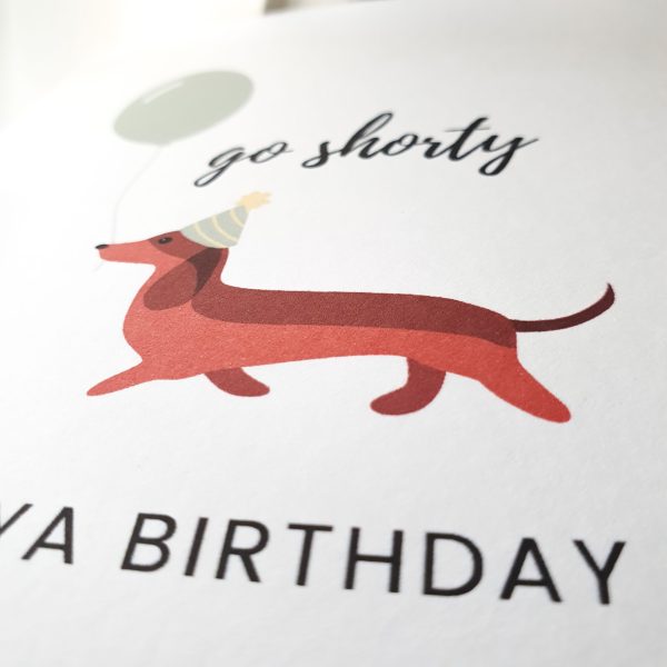 Custom Go Shorty Dachshund Card - Image 9