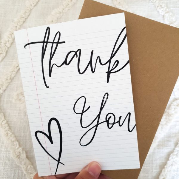 Thank You Notepad Card