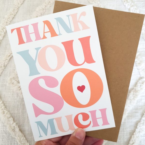 Fun Retro Thank You Card