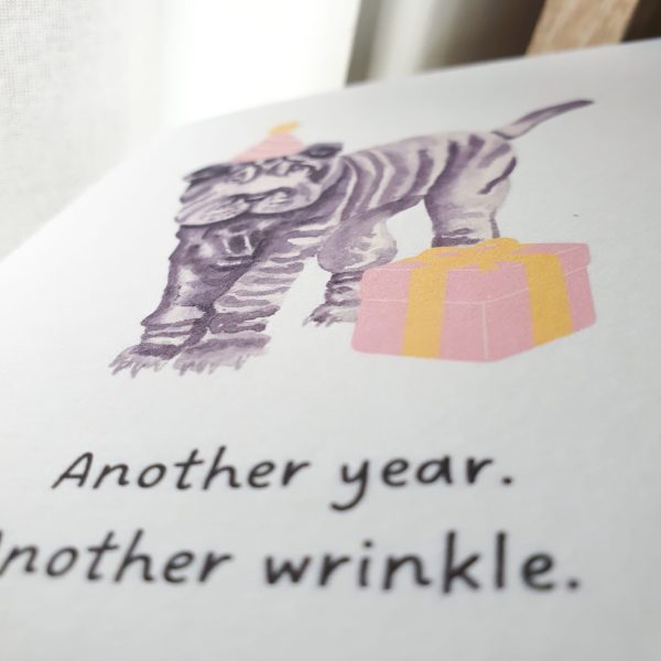 Custom Another Year Another Wrinkle Funny Birthday Card - Image 9