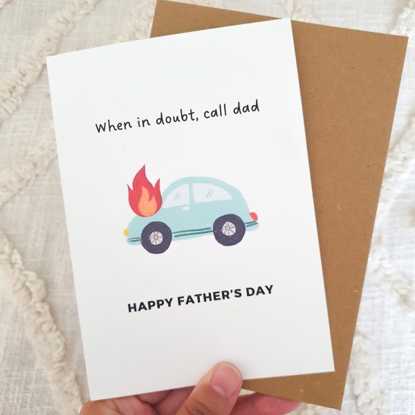 When In Doubt Call Dad Card